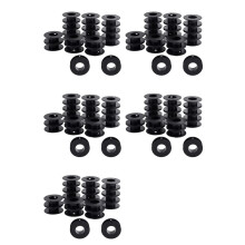 100 Bobines Vides, 2,1 X 0,7 Pouces, Bobines de Fil en Plastique, Bobines de Ruban, Bobines D'Artisanat Noires, Bobines de Fil, Bobines de Tissage