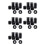 100pcs Empty Spools, 2.1x0.7 Inch Plastic Thread Spools Ribbon Spools Black  Spools Wire Spool Weaving Bobbins 1
