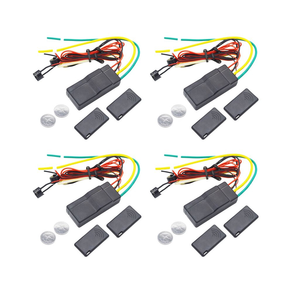 4X 12V Car Immobilizer Anti-Hijacking 2.4Ghz Rfid Wireless Car Engine Lock Wireless Immobilizer Auto Hidden Lock 6031085104974