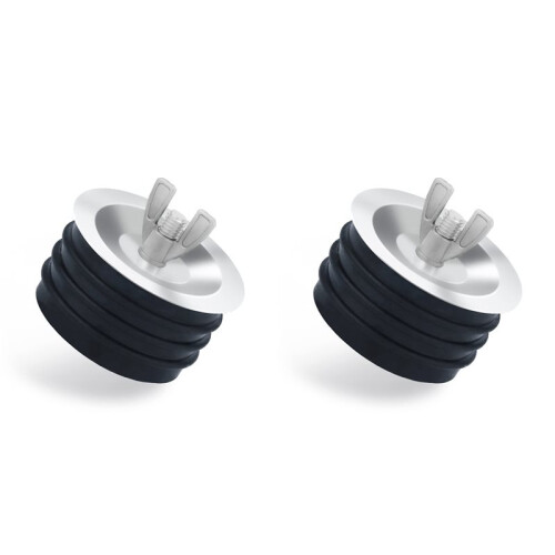 2pcs 3 Inch Sewer Cleanout Cap, Practical Expansion Pipe Plug Sewer Pipe Plug Sewer Cleanout Cover Mechanical Test Plug