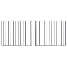 2X Luftfritteusen-Gestell für Foodi DT201 DT251, Edelstahl, Ersatzteile für Luftfritteusen, Drahtgitter, Grillroste, Tablett