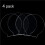 16Pcs Clear Acrylic Sheet Round Panel Thick (4mm) Plastic Acrylic Board for LED Light Base,Sign,DIY Display Projects 7