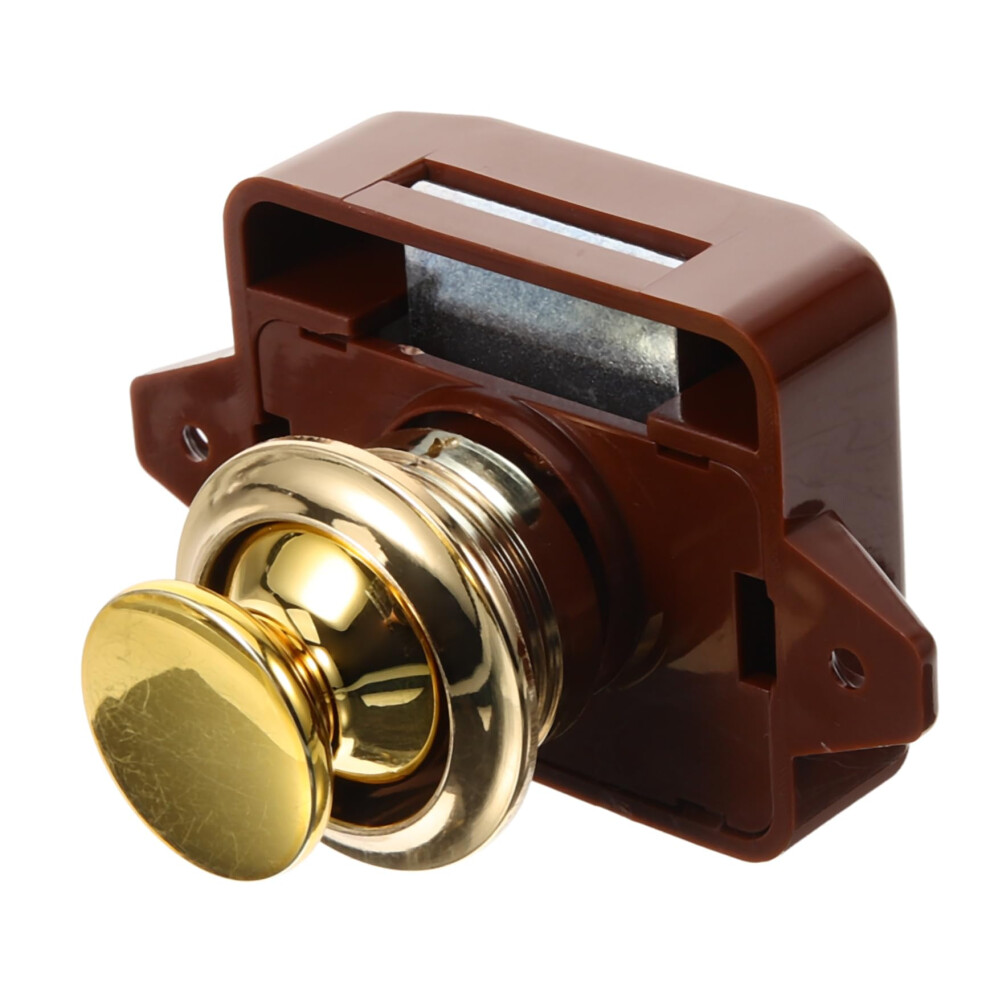 Rv Push Latch Lock Replacement For Cabinet Doors Â Secure Pushbutton, Easy Fit For Rv, Boat, Bedroom 9455672278225