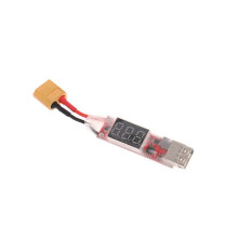 2X Convertidor de Batería de Litio Lipo 2S-6S A Cargador USB con Placa Adaptadora de Pantalla de Voltaje para Proteger las Funciones del Teléfono,