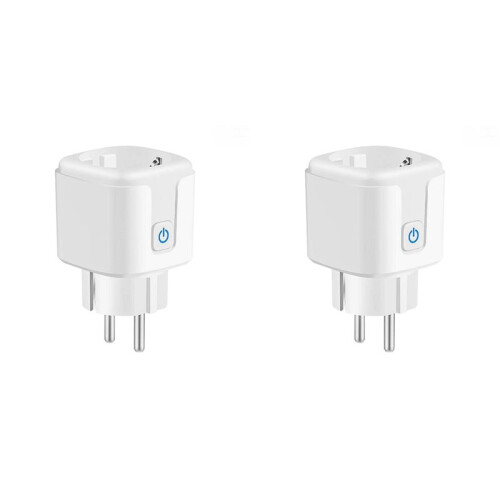 2X Matter WiFi  Socket 16A Wifi  Plug met Stroombewaking APP Afstandsbediening Werkt met Alexa  EU Plug