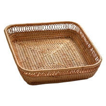 Cesto Portaoggetti Intrecciato Cesto per Pane in Rattan Cesto di Frutta Cestini da Portata per Scrivania da Cucina di Casa Candy Sundries Organizer,