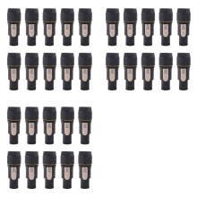 30pcs 3Pins True Locking Connector Female Plug Jack NAC3FX-W NAC3MX-W PA66 Material IP65 Grade Waterproof