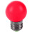 8X E27 LED Light Warm Red Bulb Plastic Bulb (0.5W Power, Red) 2