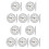 20 PCS 63mm Pipe Clip- Dial Thermometer Temperature Round Plate Gauge with Spring,Range 0-120, Aluminum Case 2