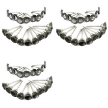 30X Stålborsteset Av Rostfritt Stål för Rotary Tool Die Grinder Flat Wheel Cup