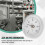 20 PCS 63mm Pipe Clip- Dial Thermometer Temperature Round Plate Gauge with Spring,Range 0-120, Aluminum Case 4