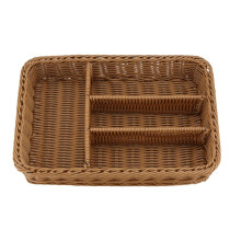 Panier à Couverts en Rotin Panier à Couverts Couverts de Rangement Panier à Baguettes Tiroir de Bureau en Rotin