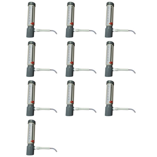 10X Lab  Dispenser Economic Semi-Automatic Liquid Dispenser Sleeve Type 5-25 Ml Adjustable Liquid Adder