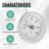 20 PCS 63mm Pipe Clip- Dial Thermometer Temperature Round Plate Gauge with Spring,Range 0-120, Aluminum Case 6