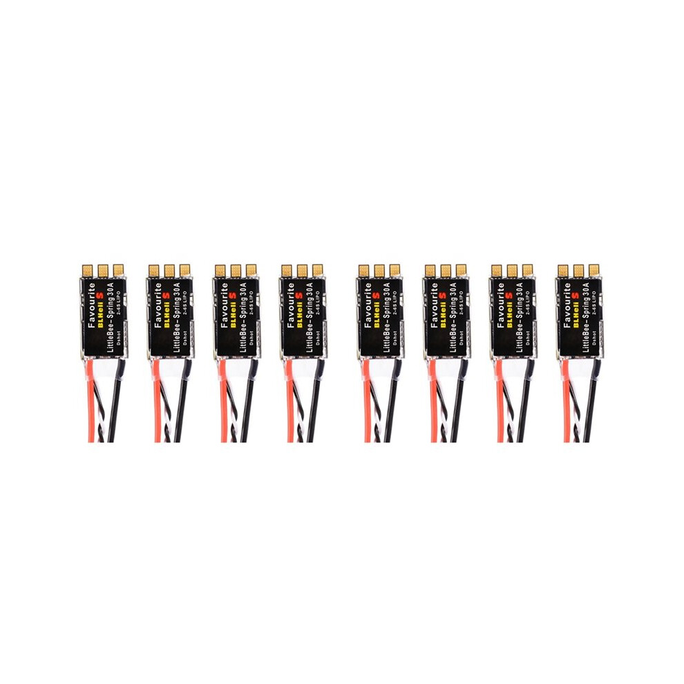 8Pcs 30A Esc Blheli-S Electronic Speed Controller Support Dshot600 For Fpv Rc Drone Multicopter Quadcopter 6033514773157