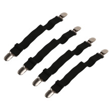 Bed Sheet Holder Straps, Corner Sheet Clips, Elastic Adjustable Sheet Fasteners Sheet Grippers for Mattresses (4PCS)
