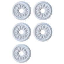5X Home Round PU Decorative Ceiling Fan Lamp Cover Ceiling Shape Decoration Easy Installation Lamp Ceiling Light Panel