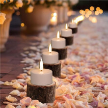 36X Oplaadbare Vlamloze Theelichtjes met Timer, LED-Kaarsen voor Bruiloftsdecoratie, Tafeldecoratie en Kerst