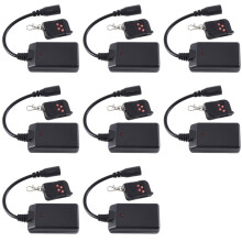 8X Portable 3 Pins XLR Wireless Remote Control Receiver for Smoke Fog Machine DJ Stage Receptor Fogging 400W 900 1500W