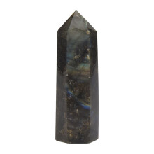 Mondstein Kristall SäUle NatüRlicher Labradorit Quarz Obelisk Kristall SäUle Zauber Stab Punkt Heilstein Wohnkultur 5-6Cm