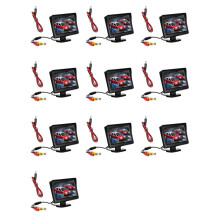 10X 9V-24V 4.3 Inch Rearview Monitor Kit TFT LCD Car Rear View Camera Reversing Parking System Monitor Without Camera