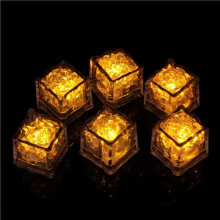 24PCS Waterproof LED Ice- Flashing Glow in the Dark Light for Bar Club Drinking Party Decoration A