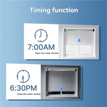 2X Persianas de Rolo Zigbee Automáticas Inteligentes Tuya Zigbee com Motor para Tubo de 38 mm e Controle Remoto Compatível com Life Home A