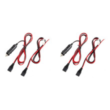 4x CB Radio Power Cord 3Pin Plug Cable 2-Wire with 12V 15A Radio Accessories Lighter for 880FM/PC78LTX GMRS Mobile Radio