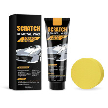 Car Scratch Remover and Paint Kit, Deep Scratch Paste with Sponge for All Vehicles, Glossy Finish