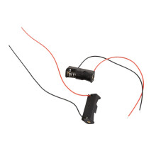 100PCS 1 23A A23 12V Battery Storage Clip Holder Box Case Cell Holder with Wire