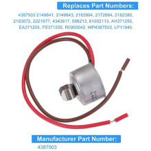 6X 4387503 Kühlschrank Abtau Thermostat Ersetzt WP4387503 343917 61002113 PS11742474 AP6009317 für ,