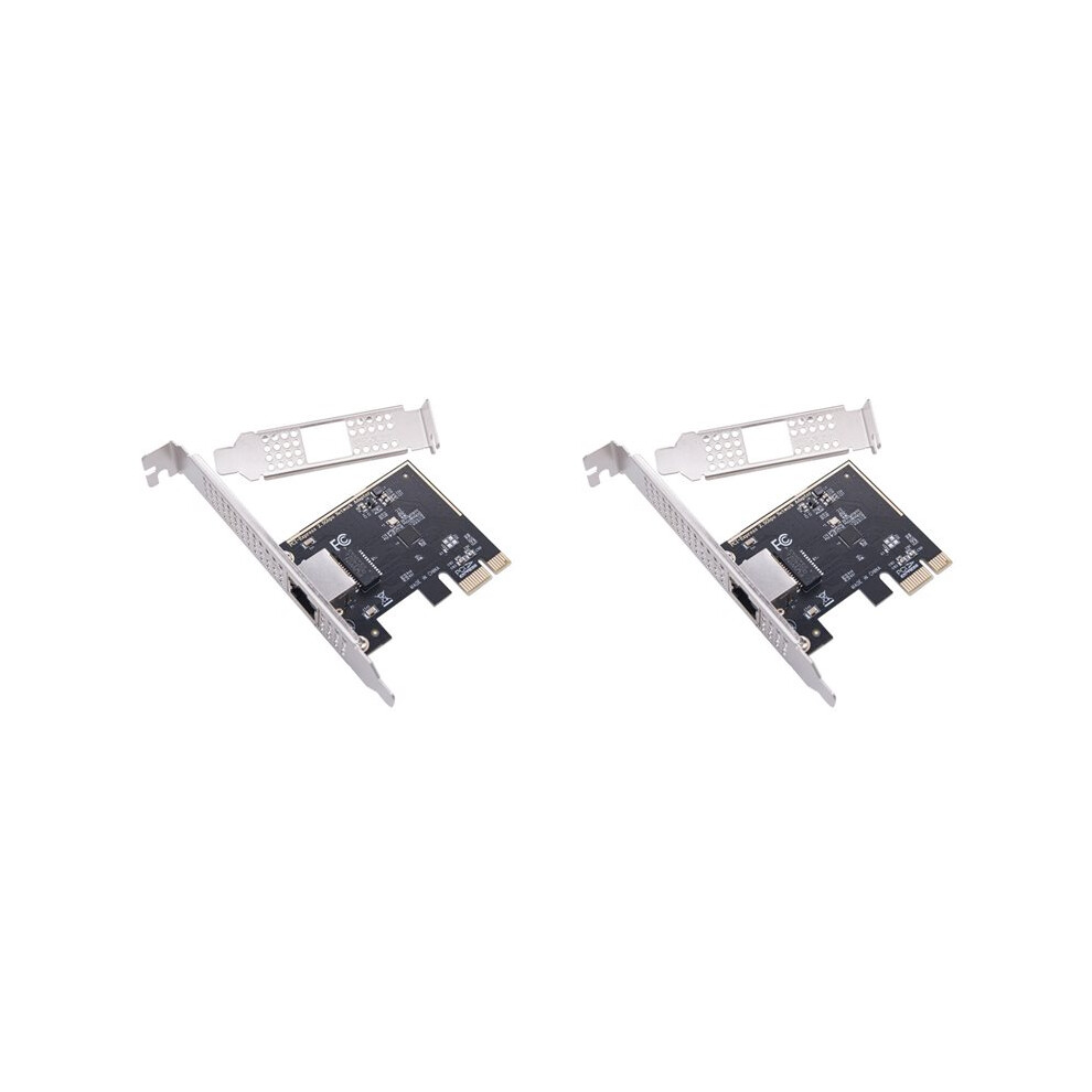 2X 2.5G Pcie Network Card Pci-E To Rj45 Gigabit Ethernet Adapter Rtl8125bg Chip 10/100/1000M/2.5G Lan Card For Desktop 6034173440749