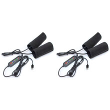 2Pcs Motorcycle Heated Handlebar Cover 5V 2A USB Electric Handle Cover 3 Gear Warmer Heated Handgrips Motorcycle Part