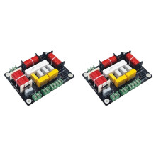 2X Haut-Parleur Audio 300 W 4 Voies, Filtre de Graves, Double Médiums et Aigus, Diviseur de Fréquences, Filtre Professionnel KTV