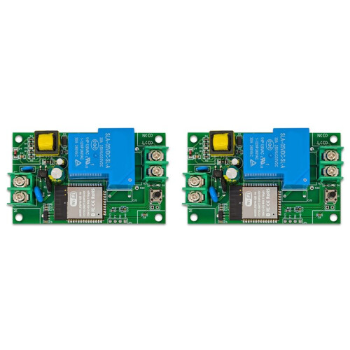 2X ESP32 Single Channel Relay Module AC220V Power Supply 30A WIFI  Relay Module Development Board