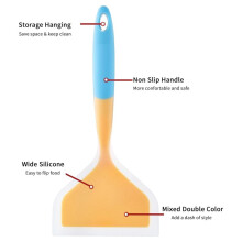 EspáTulas de Silicona Anchas de 2 Piezas, Juego de EspáTulas de Silicona Resistentes Al Calor, EspáTula de Cocina para Panqueques y MáS, Volteador
