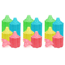 600 Pieces 4 Oz Colorful Shaved Ice Cups Flower Shaped Snow Cone Cups Leak Proof Plastic Snack Ice Cream Bowls