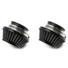 2st 42MM Luchtfilter voor 47CC 49CC Super Pocket Bike Upgrade Kit Dirt Bike Atv Quad Aluminium Luchtfilter Zwart