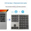 2X 2.4G Wireless  Number Pad 35 Keys Remote Connection Numpad Numeric Keypad A 5