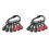 Upgrade Drill Bit Holder Key Chain 12pc, 1/4 Bit Holder for Impact Driver, for Screwdriver & Drill Bits 1