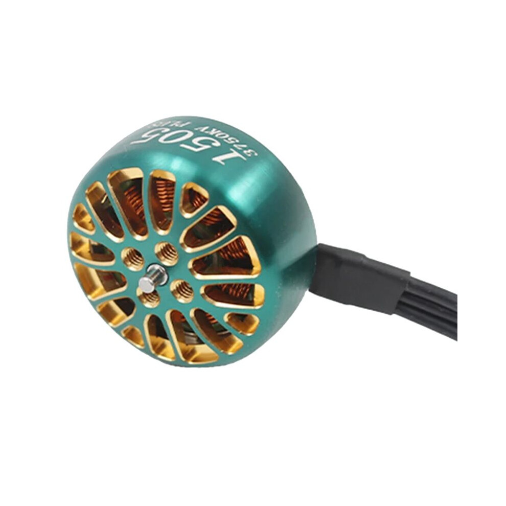 3X For Lannrc 1505 3750Kv 4S Brushless Motor 3-6S Lipo For 3-4 Inch Long Distance Traversing Drones Oddityrc Xi25 Green/Gold 6032760105842