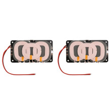 2X 20W Typ-C för Trådlös Laddare Sändarmodul Kretskort med 3 Spolar 5V 9V 12V för DIY Utomhusströmförsörjning