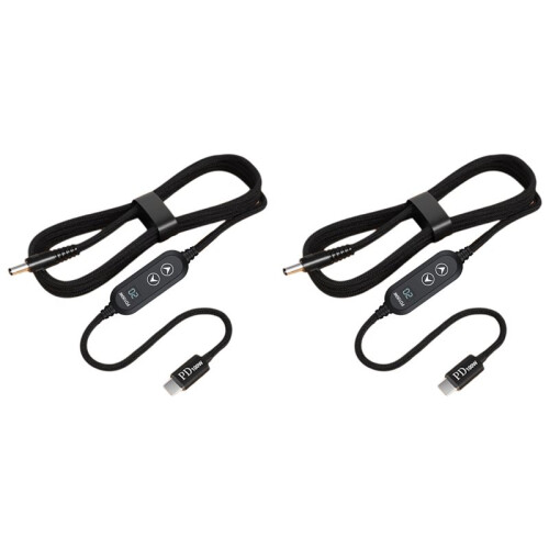 2X Type C to  Power Boost Cable  5V/9V/12V/15V/20V Adjustable Boost Converter PD100W Trigger Cable USB to  Adapter