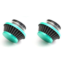 2st 42MM Luchtfilter voor 47CC 49CC Super Pocket Bike Upgrade Kit Dirt Bike Atv Quad Aluminium Luchtfilter Cyaan