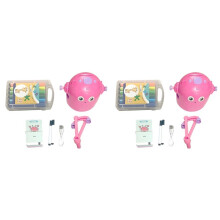 2X Interactieve Educatieve Tekenrobot, 200 Tekenkaarten, Intelligente Tekenrobot, Vroege Educatieve Tekenrobot Roze