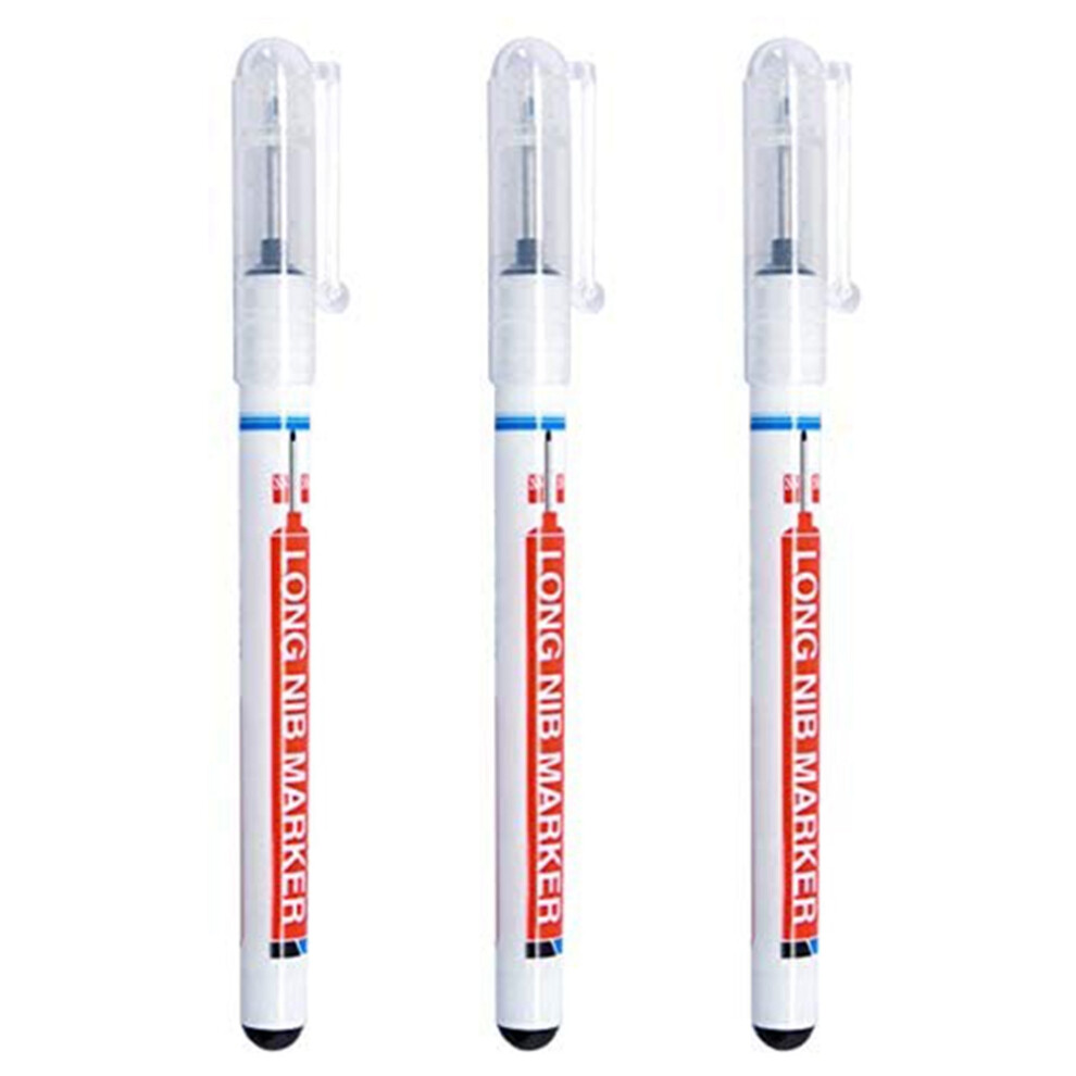 Long Nosed Deep Hole Carpenter Mark Water-Proof Long Nib Pen (3 Colors) 6032848777787