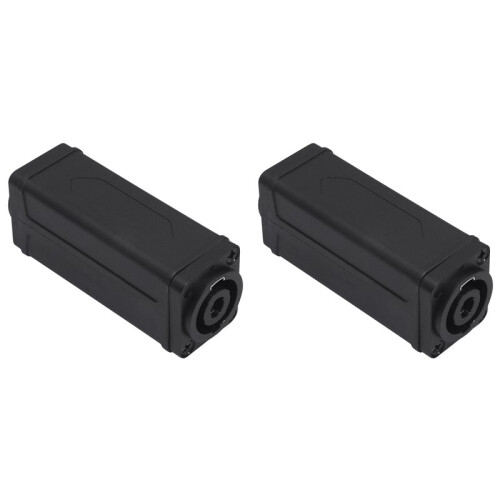 2X 4PIN NL4FC Speakon Coupler Adapter Extender Audio Speaker Panel Mount Straight Connector
