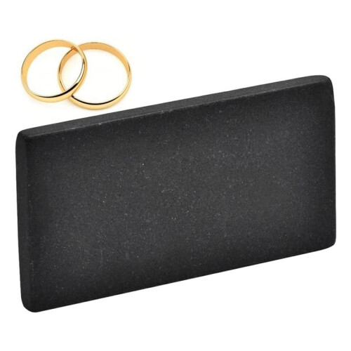 Gold Testing Stone, Jewelry Gold Testing Tool Touchstone Portable Gold Detecting Stone for Gold Testing Examination 1