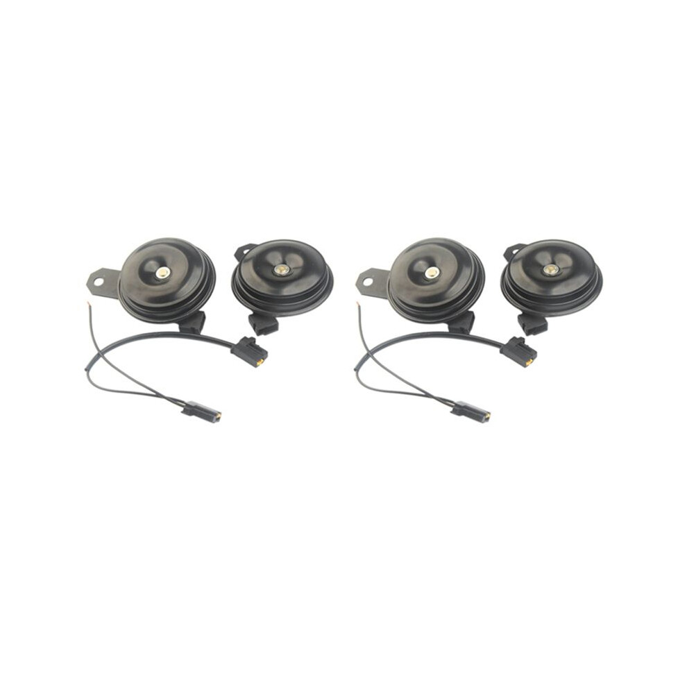 4Pcs Universal Electric Vehicle Horn 12V For Rav4 Crown Camry Levine Reiz 2019 Black 6032485699343