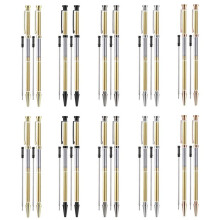 20 Sets of Wood Turning Pen Kit Project Supplies 7mm Slim Pen Kit with Refills and Pen Blanks Wood for Lathe Turning